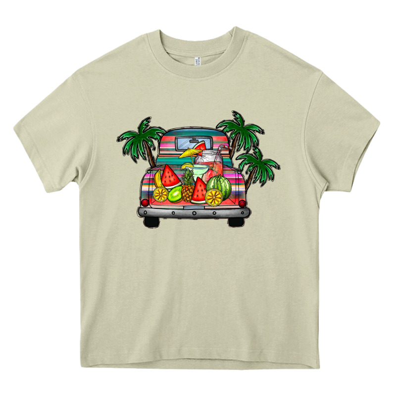 Summer Truck Heavy Core Tee by CowhideDigitalArt | Teevron