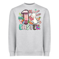 Heather Grey my first easter Heavyweight Sweatshirt - MaliasSmallBusiness