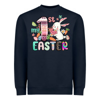 Navy my first easter Heavyweight Sweatshirt - MaliasSmallBusiness