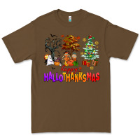 Cacao happy hallothanksmas trees Premium Tee - AdoDesignShop