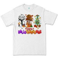 White happy hallothanksmas trees Premium Tee - AdoDesignShop