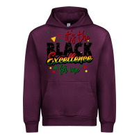 Mauve Wine It's the black excellence for me Urban Hoodie - FaDigitalArtStudio
