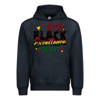 Navy It's the black excellence for me Urban Hoodie - FaDigitalArtStudio
