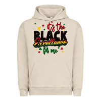 Pigment French Oak It's the black excellence for me Urban Hoodie - FaDigitalArtStudio
