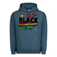 Pigment Midnight Navy It's the black excellence for me Urban Hoodie - FaDigitalArtStudio