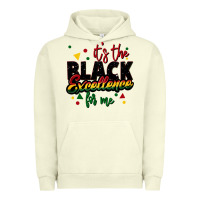 Pigment Pistachio It's the black excellence for me Urban Hoodie - FaDigitalArtStudio