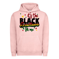 Pigment Salmon It's the black excellence for me Urban Hoodie - FaDigitalArtStudio