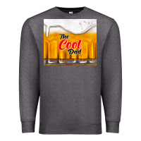 Charcoal Heather the cool dad and beer Premium Sweatshirt - TumblerDesignByShophia