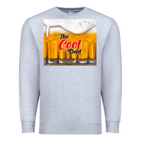 Heather Grey the cool dad and beer Premium Sweatshirt - TumblerDesignByShophia
