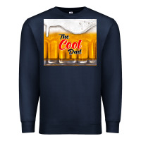 Navy the cool dad and beer Premium Sweatshirt - TumblerDesignByShophia