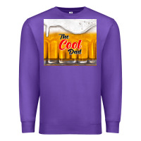 Purple the cool dad and beer Premium Sweatshirt - TumblerDesignByShophia