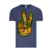 Vintage Denim Pineapple Peace Sign Vintage Tee - Jasminsmagicworld