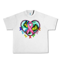 Lunar Rock heart earth and cancer ribbon Urban Heavy Tee - AdoDesignShop