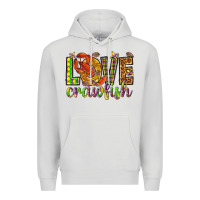 Dove Grey Mardi Gras love Crawfish Premium Hoodie - HowdyJamesFarm