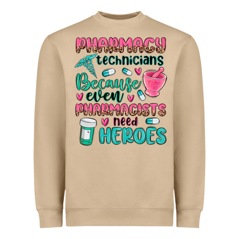 Pharmacy Technicians Heavyweight Sweatshirt by MaliasSmallBusiness | Teevron