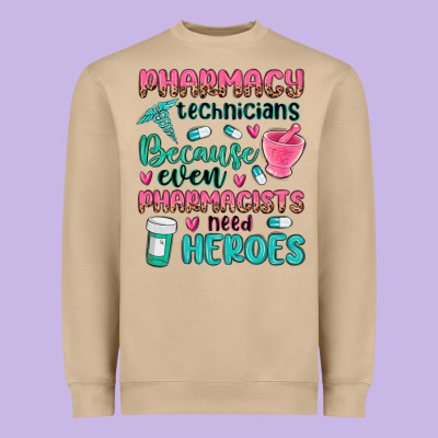 Pharmacy Technicians Heavyweight Sweatshirt Designed By Maliassmallbusiness
