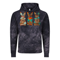 Cloud Black western easter bunnies Vintage Hoodie - Jasminsmagicworld