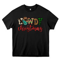 Black howdy christmas Heavy Core Tee - FaDigitalArtStudio