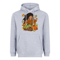 Fall With Black Girl Heavyweight Hoodie | Teevron