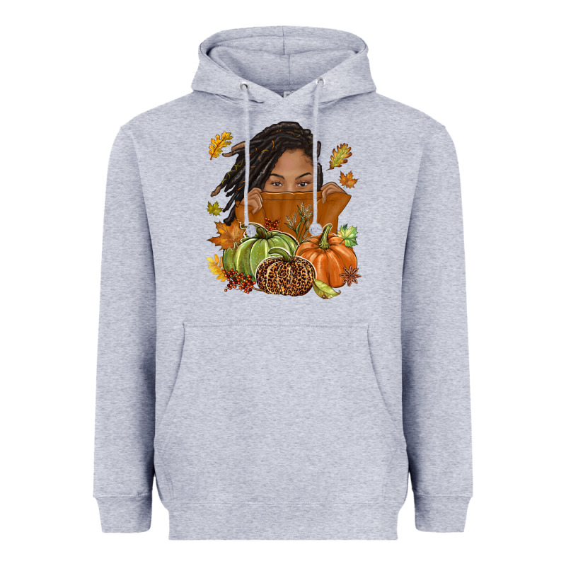 Fall With Black Girl Heavyweight Hoodie by NancyCooperArtShop | Teevron