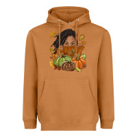 Meerkat Fall with black girl Heavyweight Hoodie - NancyCooperArtShop