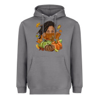 Storm Fall with black girl Heavyweight Hoodie - NancyCooperArtShop