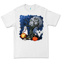 White halloween tree and ghosts Premium Tee - AdoDesignShop