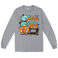 Heather Grey just a woman who loves to sew Long Sleeve Tee - NancyCooperArtShop