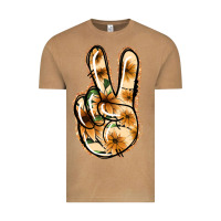 Vintage Camel Floral Gold Peace Sign Vintage Tee - Jasminsmagicworld