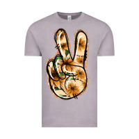 Vintage Zinc Floral Gold Peace Sign Vintage Tee - Jasminsmagicworld