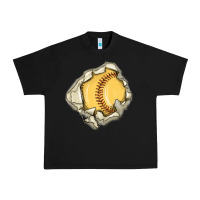 Black softball Urban Heavy Tee - MaliasSmallBusiness