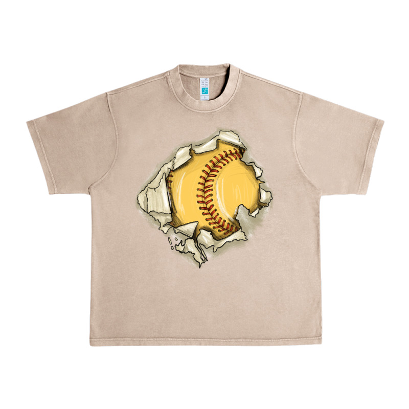 Softball Urban Heavy Tee by MaliasSmallBusiness | Teevron