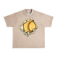French Oak softball Urban Heavy Tee - MaliasSmallBusiness