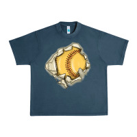 Midnight Navy softball Urban Heavy Tee - MaliasSmallBusiness