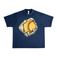 Navy softball Urban Heavy Tee - MaliasSmallBusiness