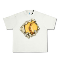 Pistachio softball Urban Heavy Tee - MaliasSmallBusiness