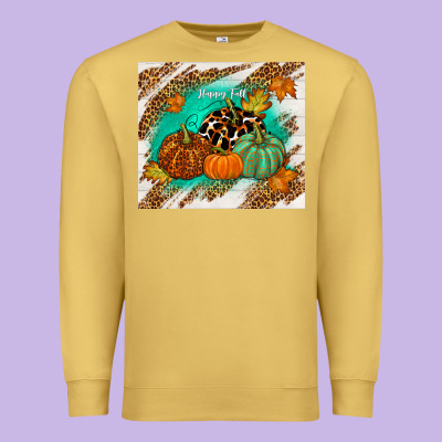 Happy Fall Premium Sweatshirt Designed By Tumblerdesignbyshophia