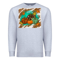 Heather Grey happy fall Premium Sweatshirt - TumblerDesignByShophia