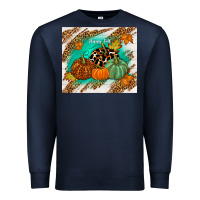Navy happy fall Premium Sweatshirt - TumblerDesignByShophia