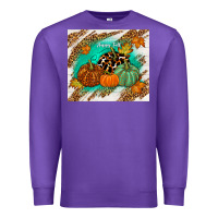 Purple happy fall Premium Sweatshirt - TumblerDesignByShophia