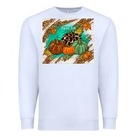White happy fall Premium Sweatshirt - TumblerDesignByShophia
