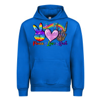 Cobalt Peace love rock Urban Hoodie - FaDigitalArtStudio