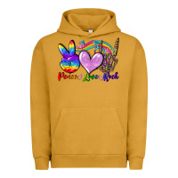 Pigment Peanut Butter Peace love rock Urban Hoodie - FaDigitalArtStudio
