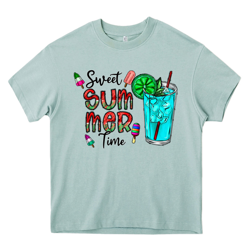 Sweet Summer Time Heavy Core Tee by CowhideDigitalArt | Teevron