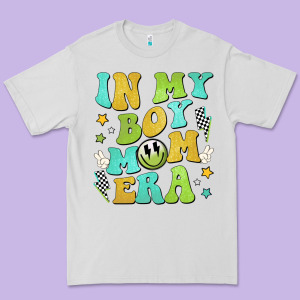 In My Boy Mom Era Premium Tee Designed By Jahusdesignshop