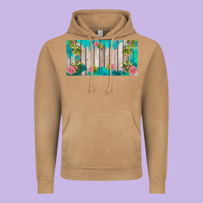 Western Floral  License Plate Template Vintage Hoodie Designed By Barkaloodesign
