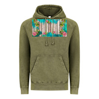 Vintage Olive western floral  license plate template Vintage Hoodie - BarkalooDesign
