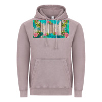 Vintage Zinc western floral  license plate template Vintage Hoodie - BarkalooDesign