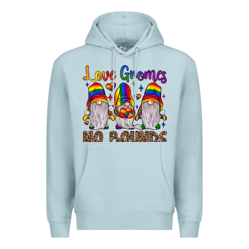 Love Gnomes No Bounds Premium Hoodie by JahusDesignShop | Teevron