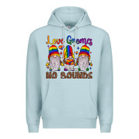 Blue Mist love gnomes no bounds Premium Hoodie - JahusDesignShop